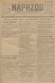 Naprzód : organ centralny polskiej partyi socyalno-demokratycznej. 1918, nr 40