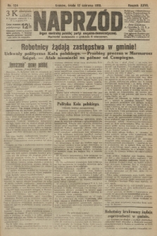 Naprzód : organ centralny polskiej partyi socyalno-demokratycznej. 1918, nr 124
