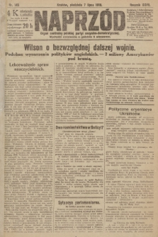 Naprzód : organ centralny polskiej partyi socyalno-demokratycznej. 1918, nr 145