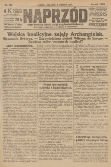 Naprzód : organ centralny polskiej partyi socyalno-demokratycznej. 1918, nr 172