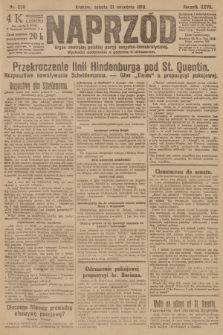 Naprzód : organ centralny polskiej partyi socyalno-demokratycznej. 1918, nr 209