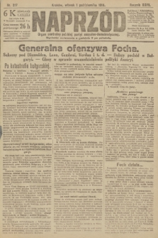 Naprzód : organ centralny polskiej partyi socyalno-demokratycznej. 1918, nr 217