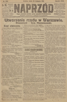 Naprzód : organ centralny polskiej partyi socyalno-demokratycznej. 1918, nr 259