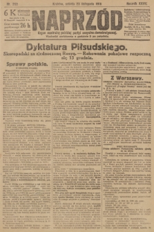 Naprzód : organ centralny polskiej partyi socyalno-demokratycznej. 1918, nr 262