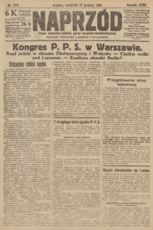 Naprzód : organ centralny polskiej partyi socyalno-demokratycznej. 1918, nr 278