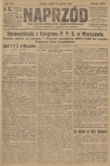 Naprzód : organ centralny polskiej partyi socyalno-demokratycznej. 1918, nr 279