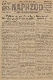 Naprzód : organ centralny polskiej partyi socyalno-demokratycznej. 1918, nr 282