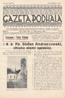 Gazeta Podhala : dwutygodnik poświęcony sprawom Podhala, Spisza i Orawy. 1937, nr 22