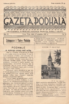 Gazeta Podhala : dwutygodnik poświęcony sprawom Podhala, Spisza i Orawy. 1937, nr 25