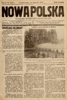 Nowa Polska : tygodnik społeczno-ekonomiczny. 1937, nr 4