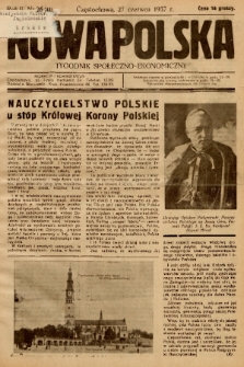 Nowa Polska : tygodnik społeczno-ekonomiczny. 1937, nr 26