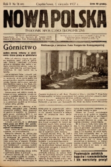 Nowa Polska : tygodnik społeczno-ekonomiczny. 1937, nr 31