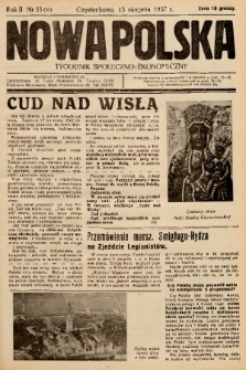 Nowa Polska : tygodnik społeczno-ekonomiczny. 1937, nr 33