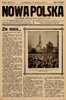 Nowa Polska : tygodnik społeczno-ekonomiczny. 1937, nr 35