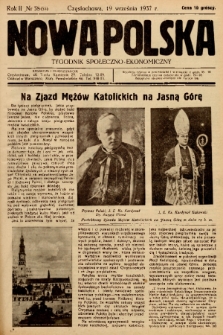 Nowa Polska : tygodnik społeczno-ekonomiczny. 1937, nr 38