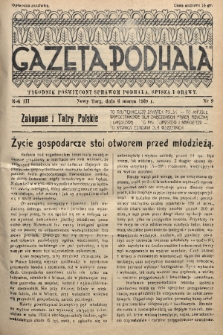 Gazeta Podhala : tygodnik poświęcony sprawom Podhala, Spisza i Orawy. 1938, nr 9