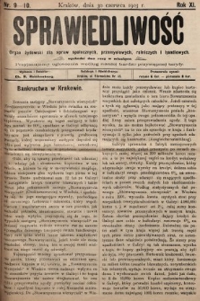 Sprawiedliwość = Die Gerechtigkeit : organ Izraelicki dla spraw ekonomicznych, społecznych i politycznych. 1903, nr 9-10