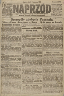 Naprzód : organ centralny polskiej partyi socyalno-demokratycznej. 1919, nr 1