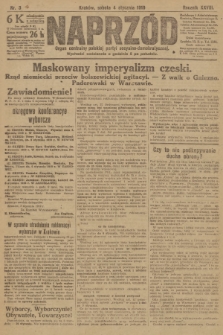 Naprzód : organ centralny polskiej partyi socyalno-demokratycznej. 1919, nr 3