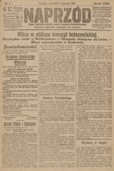 Naprzód : organ centralny polskiej partyi socyalno-demokratycznej. 1919, nr 4