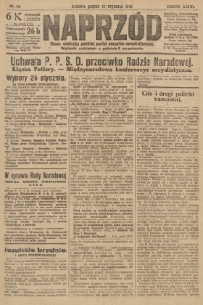 Naprzód : organ centralny polskiej partyi socyalno-demokratycznej. 1919, nr 14