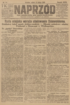 Naprzód : organ centralny polskiej partyi socyalno-demokratycznej. 1919, nr 34