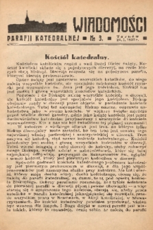 Wiadomości Parafii Katedralnej. 1937, nr 3