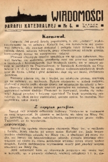 Wiadomości Parafii Katedralnej. 1937, nr 4