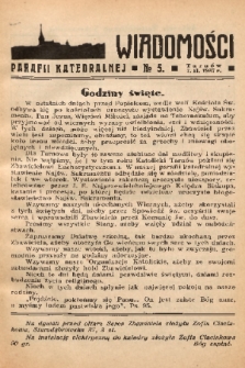 Wiadomości Parafii Katedralnej. 1937, nr 5