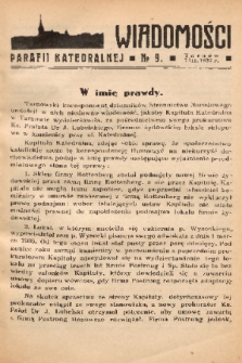 Wiadomości Parafii Katedralnej. 1937, nr 9