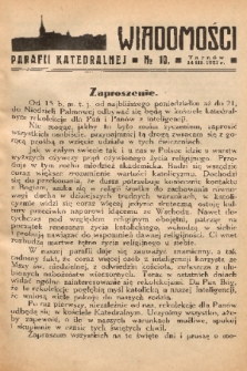 Wiadomości Parafii Katedralnej. 1937, nr 10