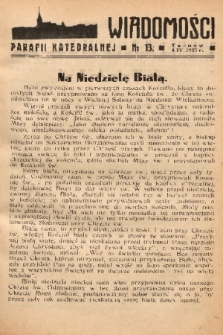 Wiadomości Parafii Katedralnej. 1937, nr 13
