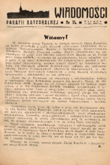 Wiadomości Parafii Katedralnej. 1937, nr 14