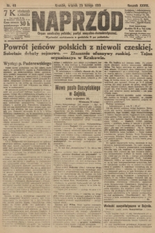 Naprzód : organ centralny polskiej partyi socyalno-demokratycznej. 1919, nr 48