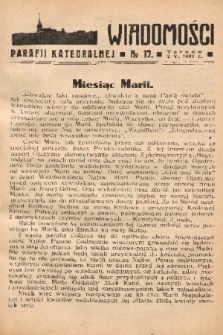 Wiadomości Parafii Katedralnej. 1937, nr 17