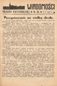 Wiadomości Parafii Katedralnej. 1937, nr 18