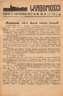 Wiadomości Parafii Katedralnej. 1937, nr 19