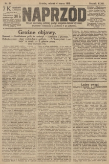 Naprzód : organ centralny polskiej partyi socyalno-demokratycznej. 1919, nr 54