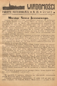 Wiadomości Parafii Katedralnej. 1937, nr 21