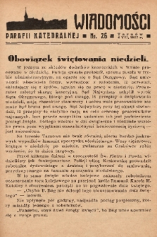 Wiadomości Parafii Katedralnej. 1937, nr 26