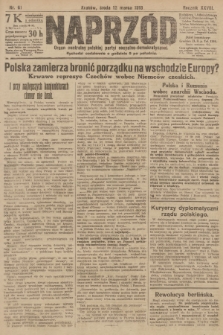 Naprzód : organ centralny polskiej partyi socyalno-demokratycznej. 1919, nr 61