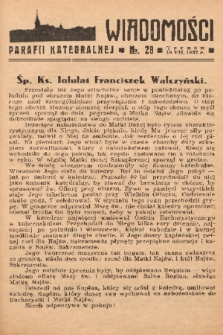 Wiadomości Parafii Katedralnej. 1937, nr 28