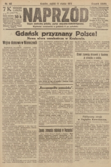 Naprzód : organ centralny polskiej partyi socyalno-demokratycznej. 1919, nr 63