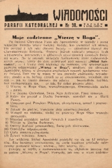 Wiadomości Parafii Katedralnej. 1937, nr 30