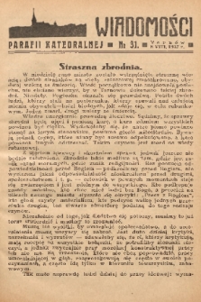Wiadomości Parafii Katedralnej. 1937, nr 31