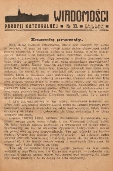 Wiadomości Parafii Katedralnej. 1937, nr 33