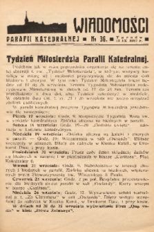 Wiadomości Parafii Katedralnej. 1937, nr 36