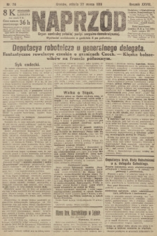 Naprzód : organ centralny polskiej partyi socyalno-demokratycznej. 1919, nr 70