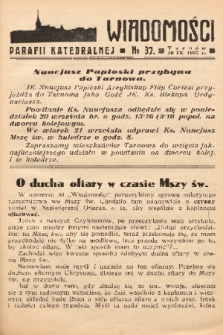 Wiadomości Parafii Katedralnej. 1937, nr 37
