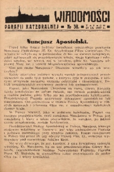 Wiadomości Parafii Katedralnej. 1937, nr 38